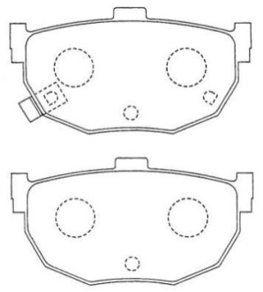 Задние тормозные колодки для Nissan AISIN ASN88