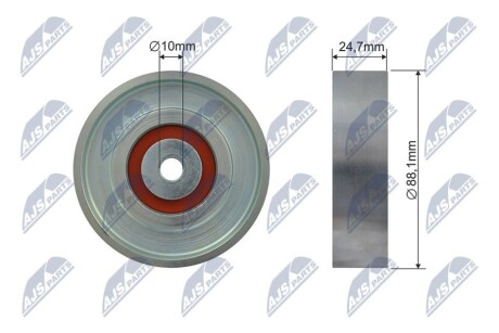РОЛИК РУЧЕЙКОВОГО РЕМНЯ NTY RNK-TY-040