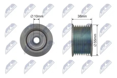 РОЛИК РУЧЕЙКОВОГО РЕМНЯ NTY RNK-TY-042