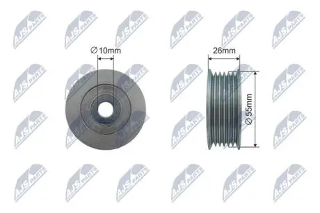 РОЛИК РУЧЕЙКОВОГО РЕМНЯ NTY RNK-PE-011