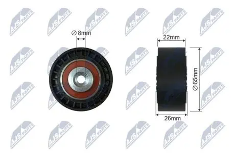 РОЛИК РУЧЕЙКОВОГО РЕМНЯ NTY RNK-ME-044