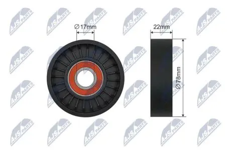 РОЛИК РУЧЕЙКОВОГО РЕМНЯ NTY RNK-KA-012
