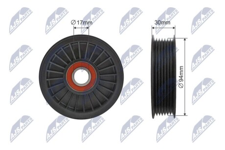 РОЛИК РУЧЕЙКОВОГО РЕМНЯ NTY RNK-HD-031