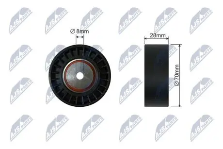 РОЛИК РУЧЕЙКОВОГО РЕМНЯ NTY RNK-CT-050