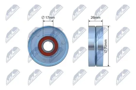 РОЛИК РУЧЕЙКОВОГО РЕМНЯ NTY RNK-CH-042