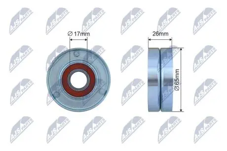 РОЛИК РУЧЕЙКОВОГО РЕМНЯ NTY RNK-BM-066