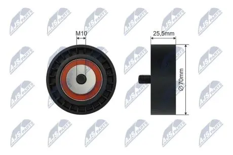 РОЛИК РУЧЕЙКОВОГО РЕМНЯ NTY RNK-BM-047
