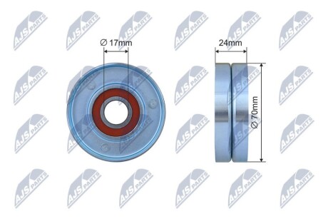 РОЛИК РУЧЕЙКОВОГО РЕМНЯ NTY RNK-AU-068