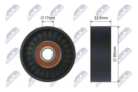 РОЛИК РУЧЕЙКОВОГО РЕМНЯ NTY RNK-NS-039