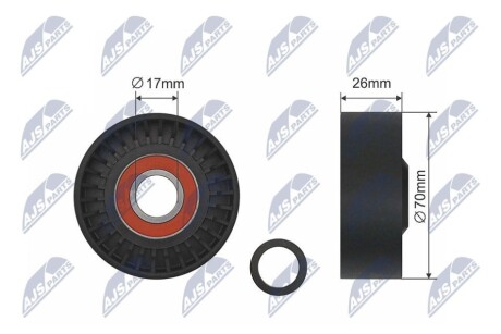 РОЛИК РУЧЕЙКОВОГО РЕМНЯ NTY RNK-HY-518