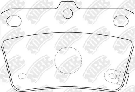 Тормозные колодки задние NiBK PN1424