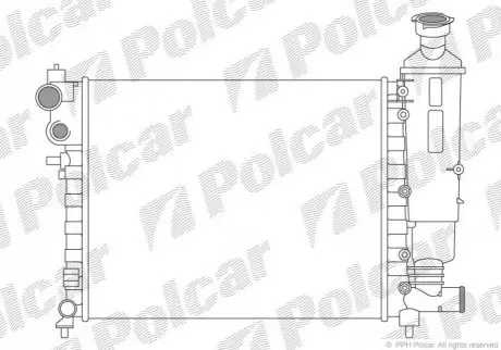 Радиатор охлаждения Polcar 570608-1