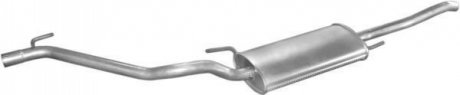 Глушник (задня частина) алюмінієва сталь VW Vento 1.4-1.8 (93-98) POLMOSTROW 30.182 (фото 1)