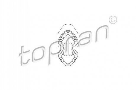 Кронштейн, глушитель TOPRAN / HANS PRIES 111592 (фото 1)