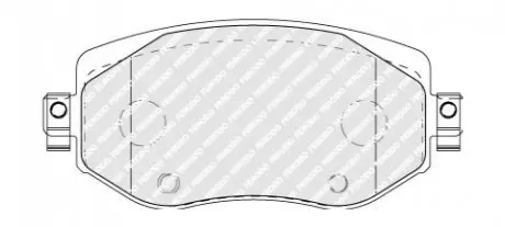 Гальмівні колодки (шт.) FERODO FDB5104