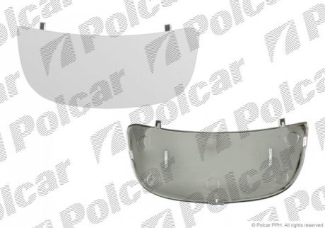 Вставка зовнішнього дзеркала права Polcar 6026557M (фото 1)