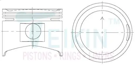 Фото поршні ремонт (+1.00 мм) (к-кт на мотор) MAZDA E5 TEIKIN 42132100 Поршні ремонт (+1.00 мм) (к-кт на мотор) MAZDA E5 TEIKIN 42132100