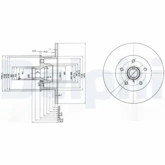 Гальмiвнi диски Delphi BG310