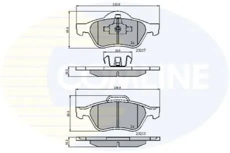 - Гальмівні колодки до дисків Comline CBP01115