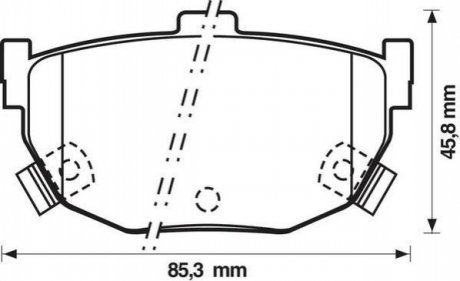 KIA колодки гальмівні задні дискові Cerato Jurid 572127J (фото 1)