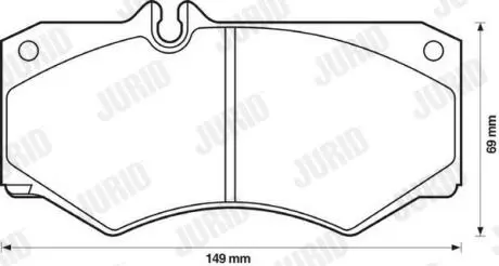 Колодки тормозные MERCEDES Sprinter Jurid 571272J