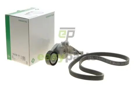 Комплект ременя генератора VW Caddy III 1.9TDI/2.0TDi 04-10 (6DPK1215) INA 529 0462 10