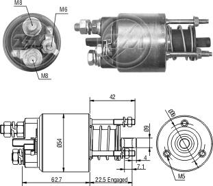 Втягуюче реле стартера ZM ZM6395
