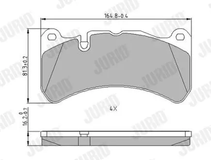Колодки тормозные Mercedes CLK/SLK (2003->) Jurid 573799J