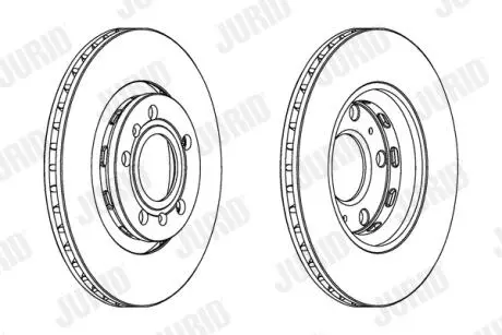 Диск тормозной AUDI,VOLKSWAGEN Jurid 562514JC