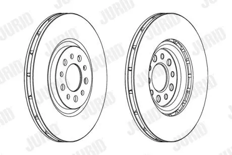 Диск тормозной ALFA ROMEO Jurid 563067JC1