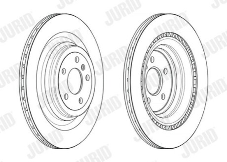 Диск тормозной MERCEDES Jurid 563243JC