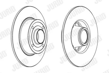 Диск тормозной RENAULT Jurid 562939JC1