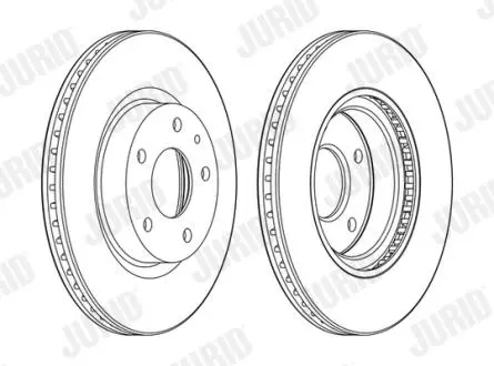 Диск тормозной MAZDA Jurid 563119JC