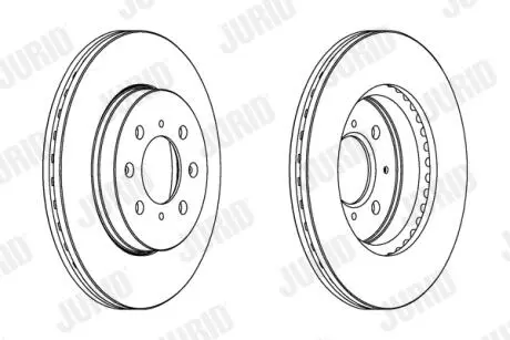 Диск гальмівний HONDA Jurid 563065JC