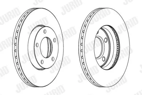 Диск гальмівний MAZDA Jurid 563028JC