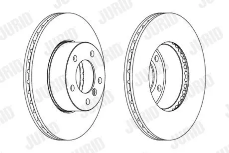 Диск гальмівний BMW Jurid 562342JC