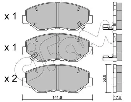 Фото honda тормозные колодки передн.cr-v ii 2.0 02- CIFAM 822-606-0 HONDA Тормозные колодки передн.CR-V II 2.0 02- CIFAM 822-606-0