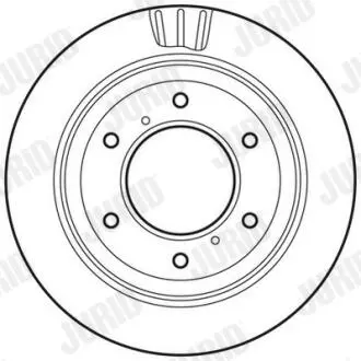Диск тормозной MITSUBISHI Jurid 562777JC