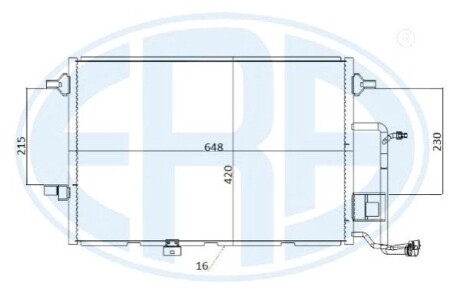 Радiатор кондицiонера ERA 667217