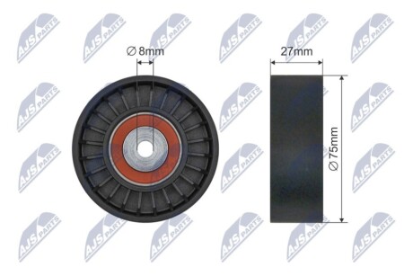 PULLEY IDLER V-BELT NTY RNK-AU-084