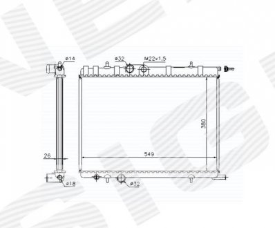 Радиатор Signeda RA63502Q