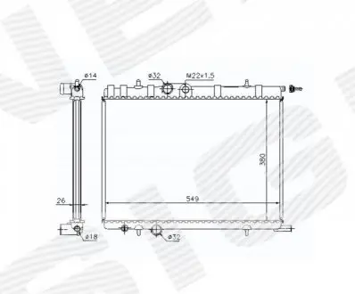Радиатор Signeda RA63502Q