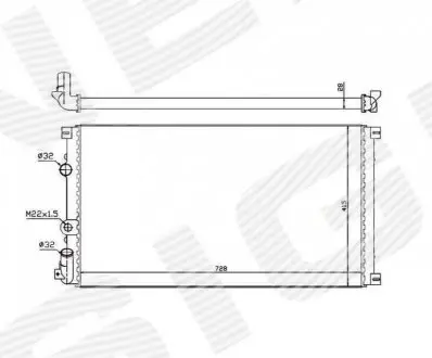 Радиатор Signeda RA63812Q