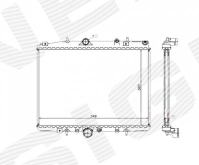 Радиатор Signeda RA63705Q