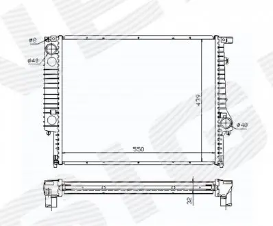 Радіатор Signeda RA60759Q