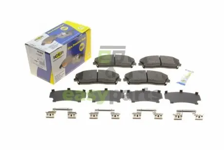 Колодки гальмівні (передні) Chrysler 300C 04-/300 II 12-/Dodge Challenger 08-/Charger 05- ICER 182067