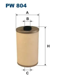 Паливний фільтр MAN SD, SG; FORD F; SETRA 200; MERCEDES /8 (W115), HECKFLOSSE (W110); AUDI A4 B6; MINI (R52); OPEL ASTRA F, ASTRA H; SKODA FABIA I; VW BORA I; FENDT 600 17DR-Z18XER 01.50 FILTRON PW804