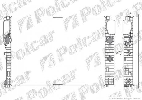 Радіатор охолодження Polcar 501608-4 (фото 1)