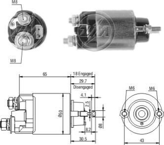 Втягуюче реле стартера ZM ZM 705