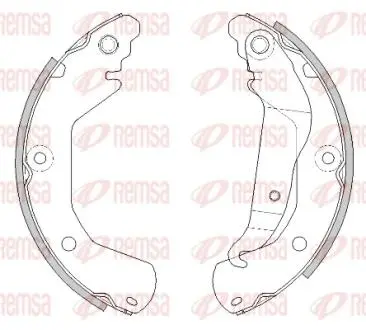 Колодки гальмівні барабанні REMSA 4515.00